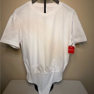SPANX Classic White Tee Shirt Bodysuit